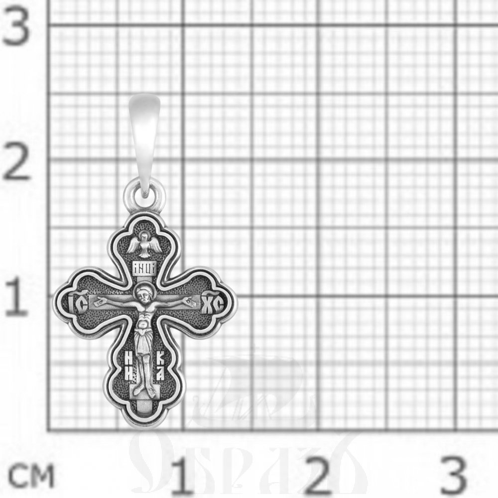 крест «распятие. распятие. св. ксения петербургская», серебро 925 проба (арт. 101.649)