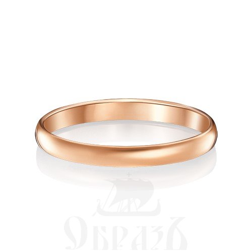 обручальное кольцо ширина 2,5 мм золото 585 проба красного цвета (01-3915-00-000-1110-11)