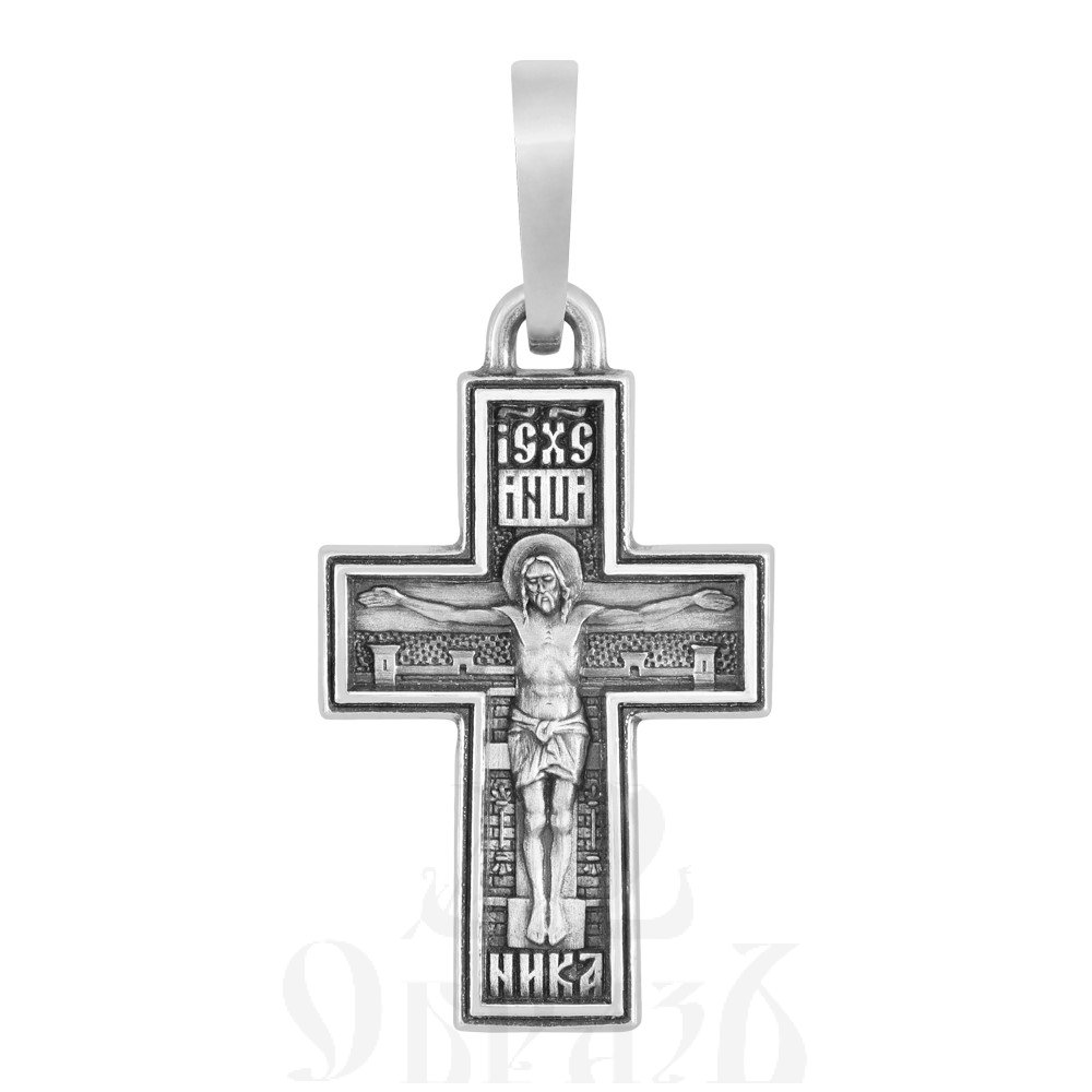 крест «распятие христово. символ веры, надежды, любви», серебро 925 проба (арт. 101.659)